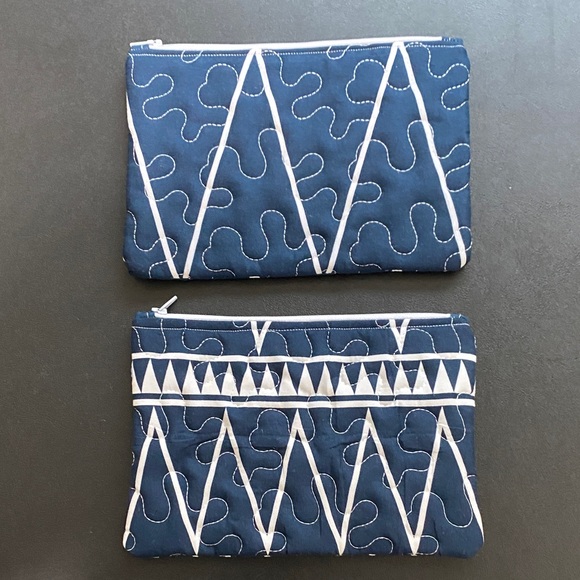 Set of 10 Makeup Cosmetic Pouch Bag Quilted Handmade Handcrafted - Picture 8 of 14